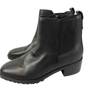 Easy Spirit Womens 6.5M Fedra Block Heel Dress Booties Chelsea Zip Comfort